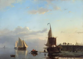 Segelschiffe im Abendlicht